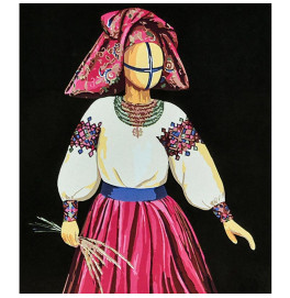 Картина по номерам Stateg Хозяйка на черном фоне 40х50 см AH1142