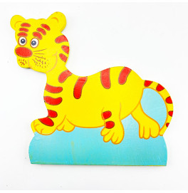 Дерев'яна іграшка з липучкою Тигр 2931-6 Tiger