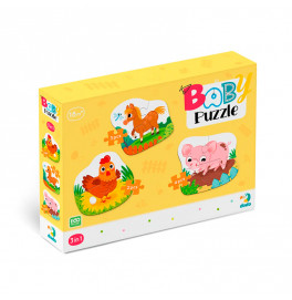Пазл 3 в 1 Dodo «День на фермі» для дітей 300394