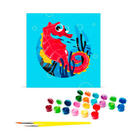 Картина по номерам "Морской конек" 30*30 см @