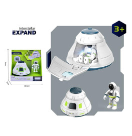 Ігровий набір космічна капсула світло та фігурка космонавта 80100