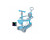 Самокат 5 В 1 З БОРТИКОМ SMART БЛАКИТНИЙ №6 SMB_Blue