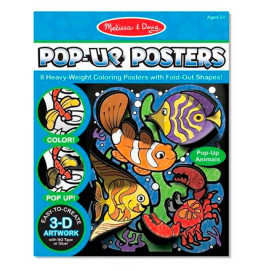 Pop-Up Posters: Animals (3-D раскраска "Животные")