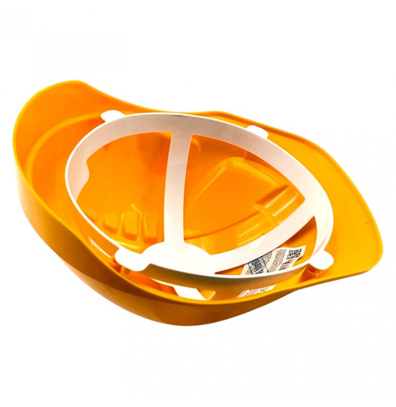 Игрушка бамсик "Каска" пластиковая 117_Orange