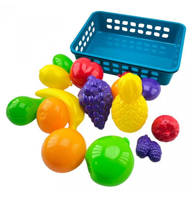 Игровая Корзина с фруктами Бамсик пластиковый 010/13_Blue