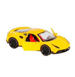 Машинка спортивная SCALE MODEL металлическая 3651A_Yellow Машинка спортивная SCALE MODEL металлическая 3651A_Yellow