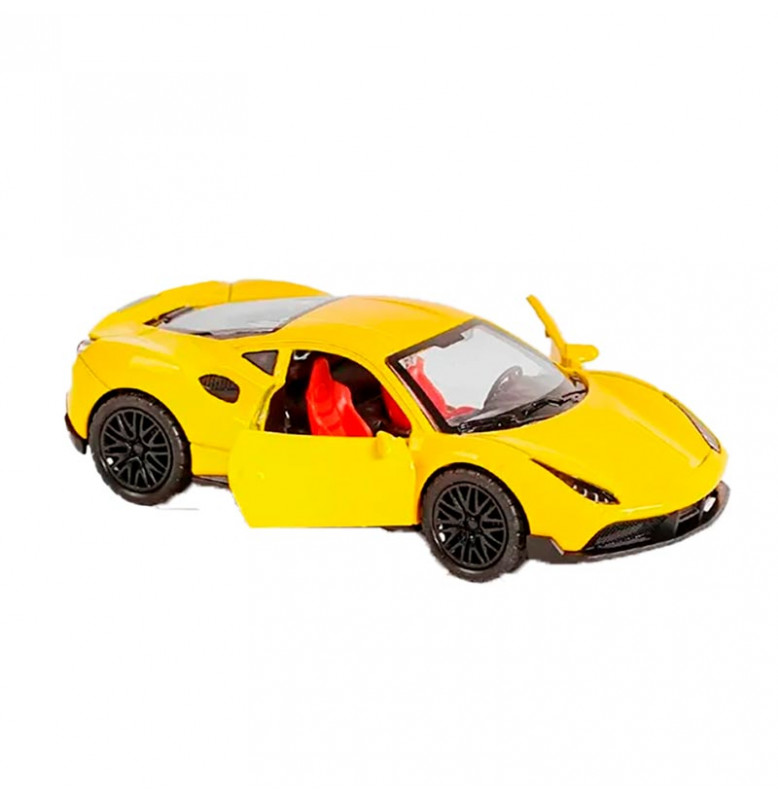 Машинка спортивная SCALE MODEL металлическая 3651A_Yellow