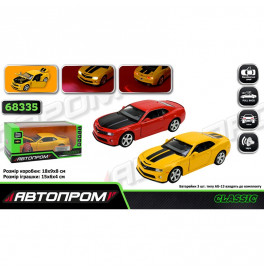 Машинка Автопром Chevrolet Camaro SS металлическая со светом и звуком. 68335