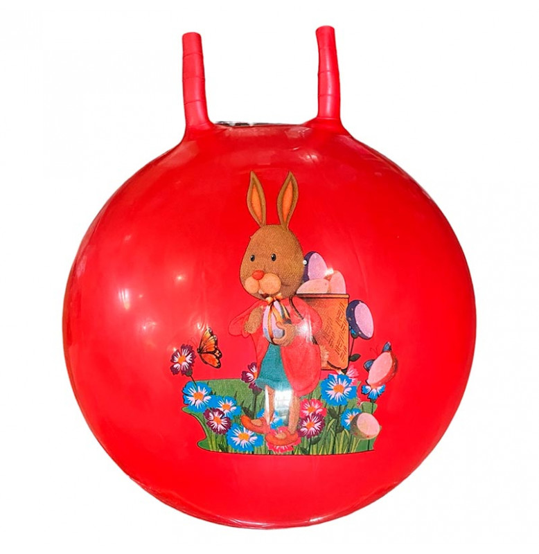Мяч для фитнеса рожки 55 см 450 грамм RB26508_Red