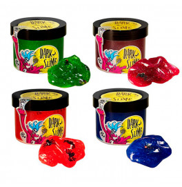 Слайм Strateg Dark slime с декором 71829