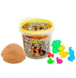 Кинетический песок Magic sand классический в ведре 1 кг. 372-1