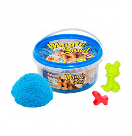 Песок Magic sand голубого цвета в ведре 0,350 кг 370-2