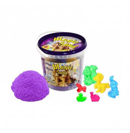 Magic sand сиреневого цвета в ведре 1 кг 372-4
