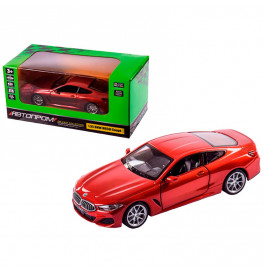 Машинка металлическая "АВТОПРОМ" 2 цвета BMW M850i Coup?, батар, свет, звук 68415_Orange
