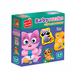 Настольная игра Vladi Toys пазлы Домашние животные развивающие VT1722-25