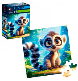 Пазлы Vladi Toys De.tail Лемур в джунглях 64 детали DT1234-14