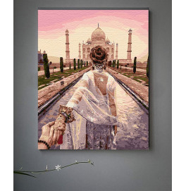 Картина за номерами з лаком ArtCraft "Прямуючи до Тадж Махалу" 40х50 см 10207-AC