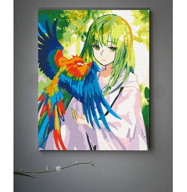 Картина по номерам ArtCraft "Говорящая с птицами" 40х50 см с лаком 10264-AC