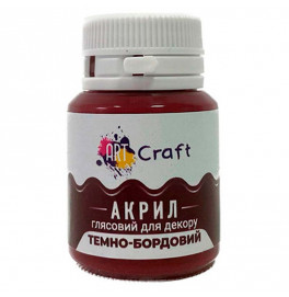 Краска акрил глянец для декора "Темно-бордовый" AG-7533