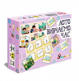 Настольная игра Умняшка "Лото Изучаем время" развивающая 2125