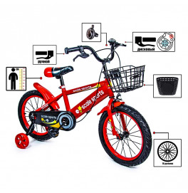 Велосипед Scale Sports 16" красный T13_Red
