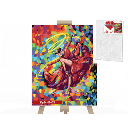 Картина за номерами Danko Toys "Яркий танец" 40x50см KpNe-01-05
