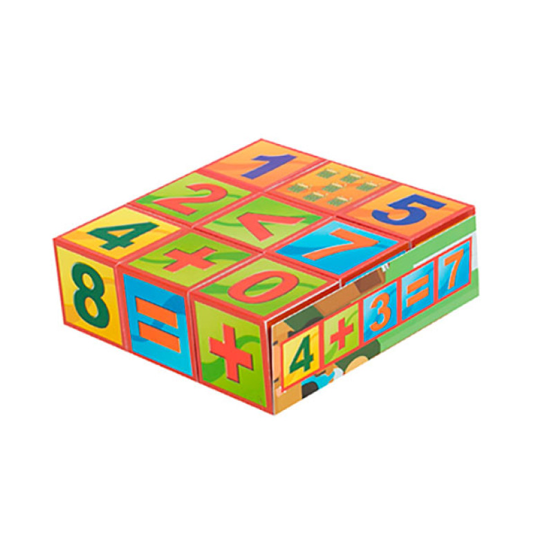 Набор детский "Кубики "Математика" арт 0429 Бамсик 0429 Набор детский "Кубики "Математика" арт 0429 Бамсик 0429