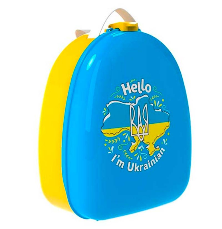 Детячий рюкзак ТехноК 27 см пластиковий 8379_Blue-Yellow
