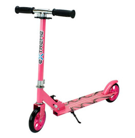 Самокат городской 2 колеса сталь PU 145 мм SC2426_Pink