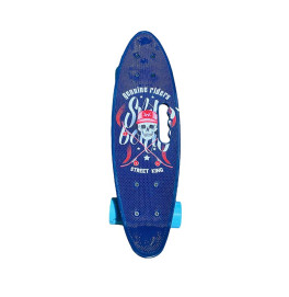 Пенні борд Skull 24" PU колеса з ручкою 60*17 cm