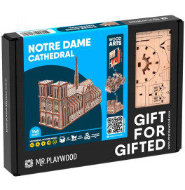 Конструктор Mr.Playwood Собор Паризької Богоматері механічний дерев'яний 10411