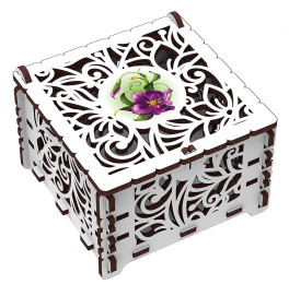 Конструктор Mr.Playwood Скринька "Чарівна квітка" механічна дерев'яна 10801