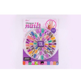 Аксессуары для девочек арт. C3456 (216шт/2) ногти, 72 шт, планшет. 19,3*25 C3456