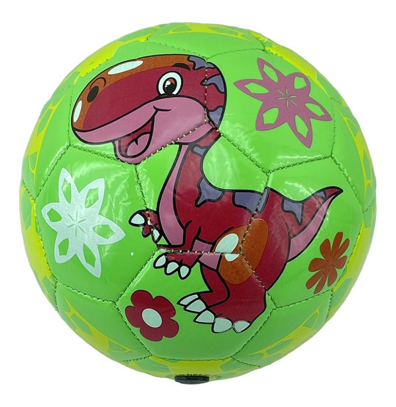 М'яч футбольний Динозаври 2 дитячий розмір 2000996114512_Green-Yellow