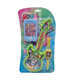 Музыкальная игрушка с часами и телефончиком. 8120-2_Green