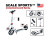 Самокат двоколісний SCALE SPORTS Білий SS04WHITE