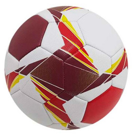 Мяч футбольный "5 PVC, 320-350гр бордово-красный Мяч футбольный "5 PVC, 320-350гр бордово-красный