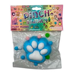 Лапка антистрес блакитна з білим st-6 Лапка антистрес блакитна з білим st-6