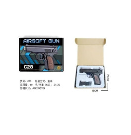 Игрушка Пистолет металлический на шариках C28