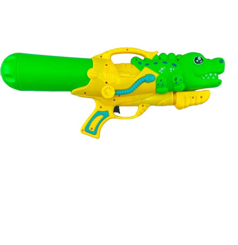 Водяний пістолет "Крокодил" помповий M222EY_Green-Yellow-Green