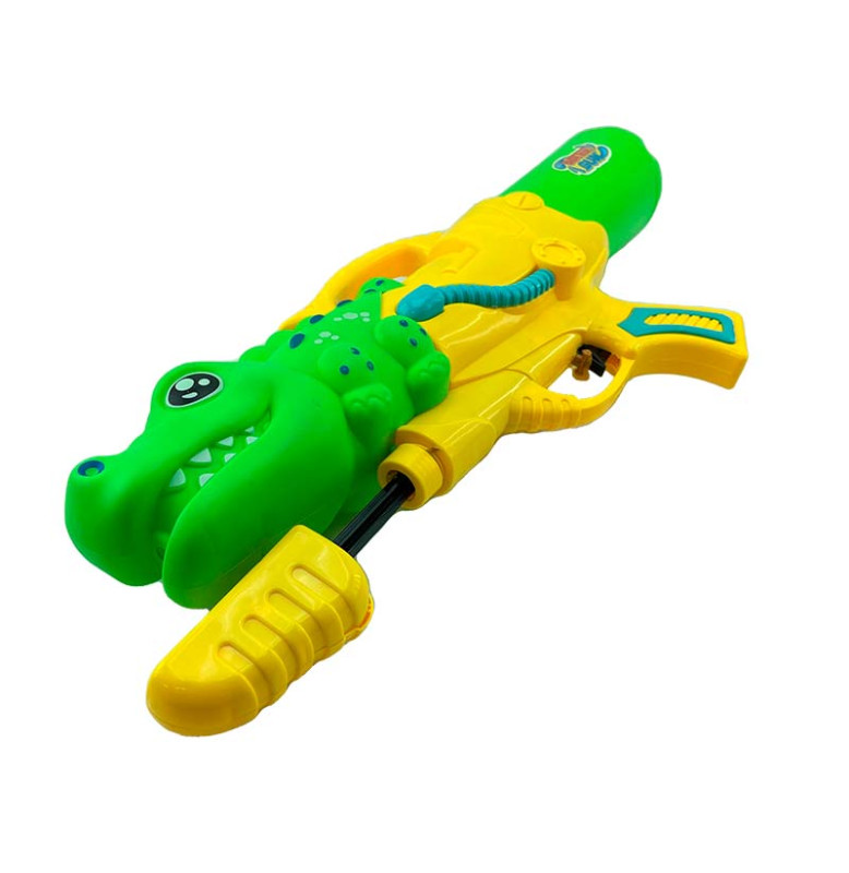 Водяний пістолет "Крокодил" помповий M222EY_Green-Yellow-Green