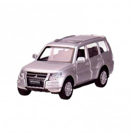 Машина металл "АВТОПРОМ",1:43 Mitsubishi Pajero 4WD Tubro,3кол,откр.двери 4340_Gray