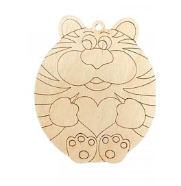 Деревянная игрушка на елку: Тигр(у) НГ1911