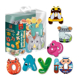 Игра развивающая Vladi Toys Чудо-буквы Алфавит магнитный VT5411-18