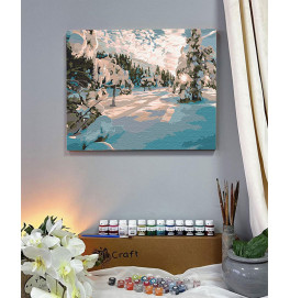 Картина по номерам ArtCraft "Зимнее утро" 40*50 см