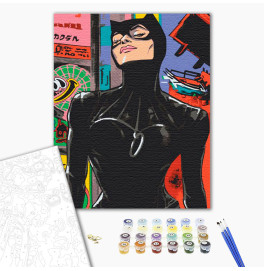 Картина по номерам с лаком ArtCraft "Таинственная женщина" 40*50 см 10312-AC