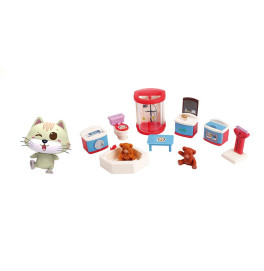 Игровой набор комната для кукол игрушечная с мебелью