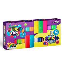 Воздушный пластилин DankoToys "Air Clay+Bubble Clay" разноцветный