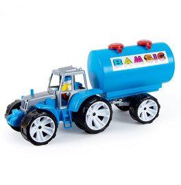 Машинка "Трактор BAMS+ бочка" Бамсик 007/13_Blue Машинка "Трактор BAMS+ бочка" Бамсик 007/13_Blue