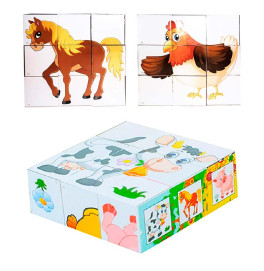 Кубики "Свійські тварини" Бамсик 0411